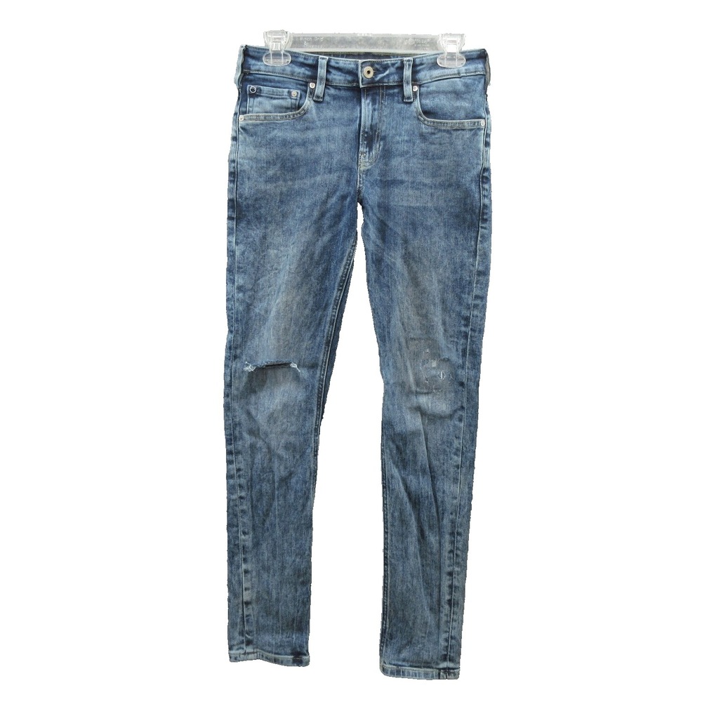 Scotch and Soda Mens Jean Size 28 Slim Stretch Distressed Skinny